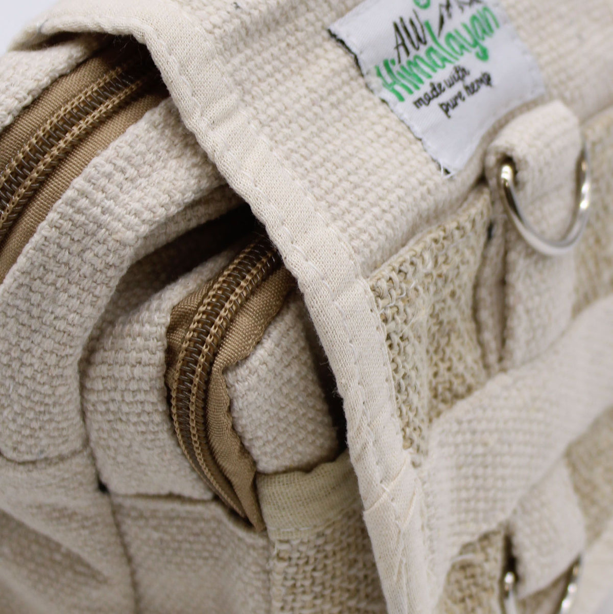 Crossbody-väska i hampa och bomull – Natur