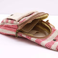 Crossbody-väska i naturbomull – Beige/Rosa